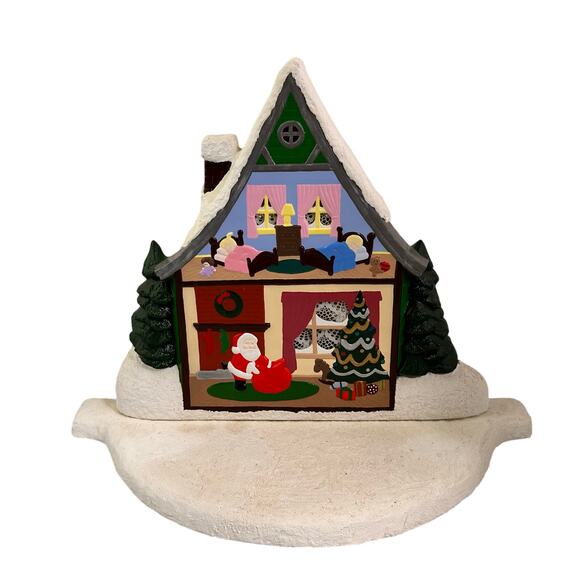 RARE Vintage 1985 Cramer Mold Ceramic on base with lights  Christmas House - Picture 1 of 7